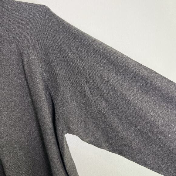 Per Liu Per Lei Mens Silk Cashmere Knit Sweater Sz L Heather Gray Office Career - Picture 7 of 11